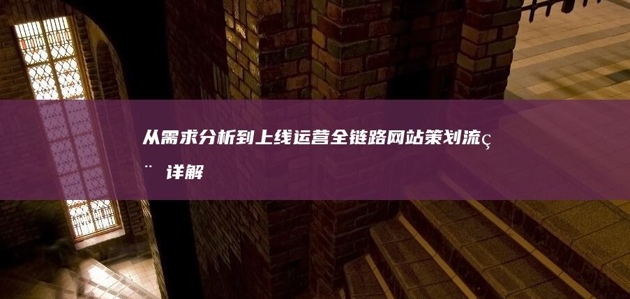 从需求分析到上线运营：全链路网站策划流程详解